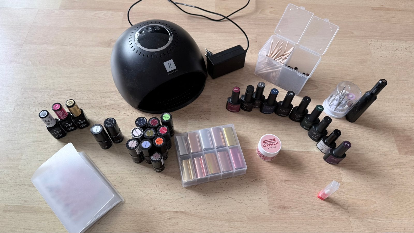Complete gellak nagelset – UV/LED lamp, nagelfrees, Ophalen of Verzenden, Zo goed als nieuw, Overige kleuren, Handen en Nagels