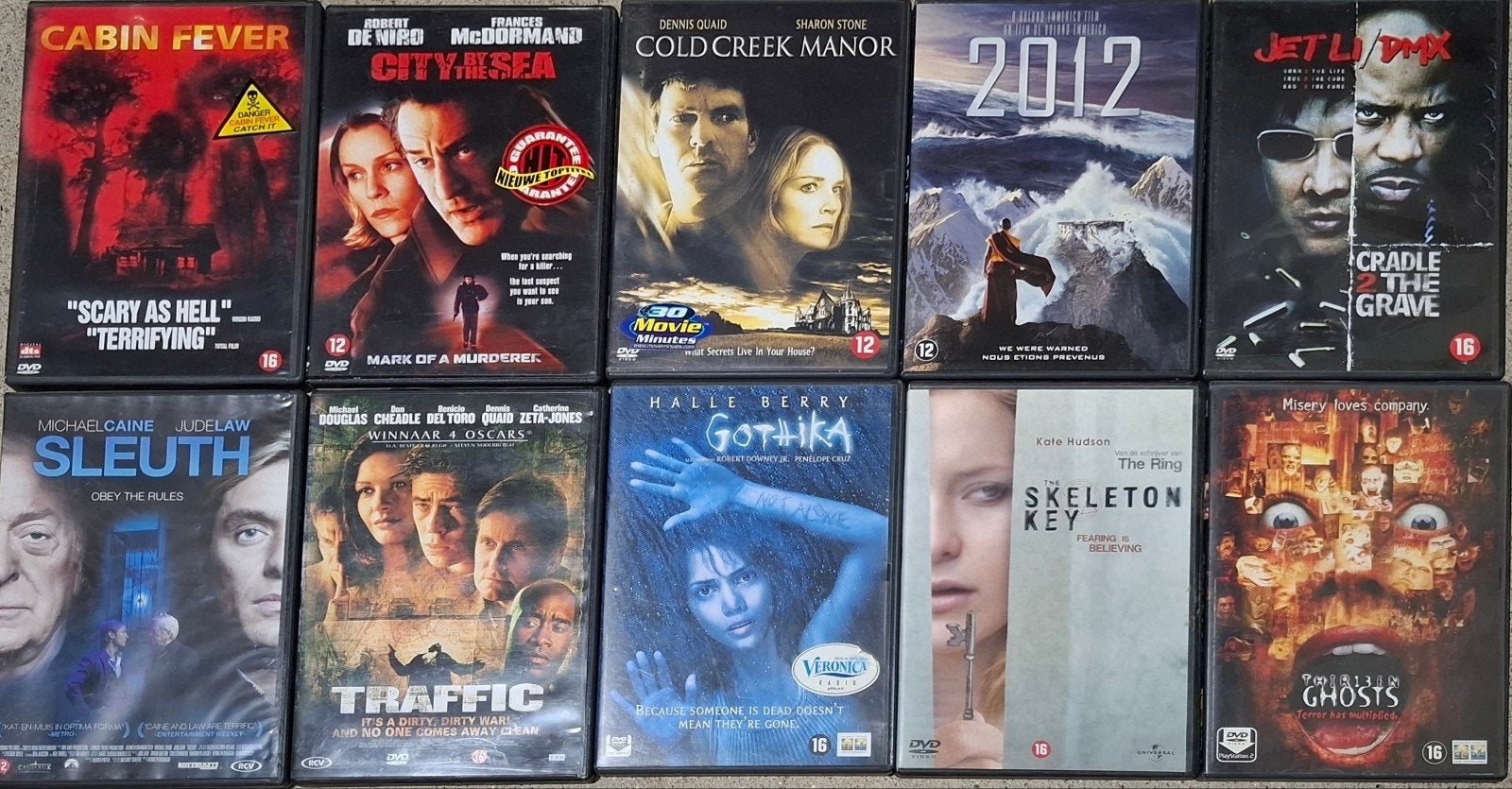 Diverse DVD collectie: Actie, Thriller, Horror, Vanaf 16 jaar, Overige genres, Nederlands, Ophalen of Verzenden