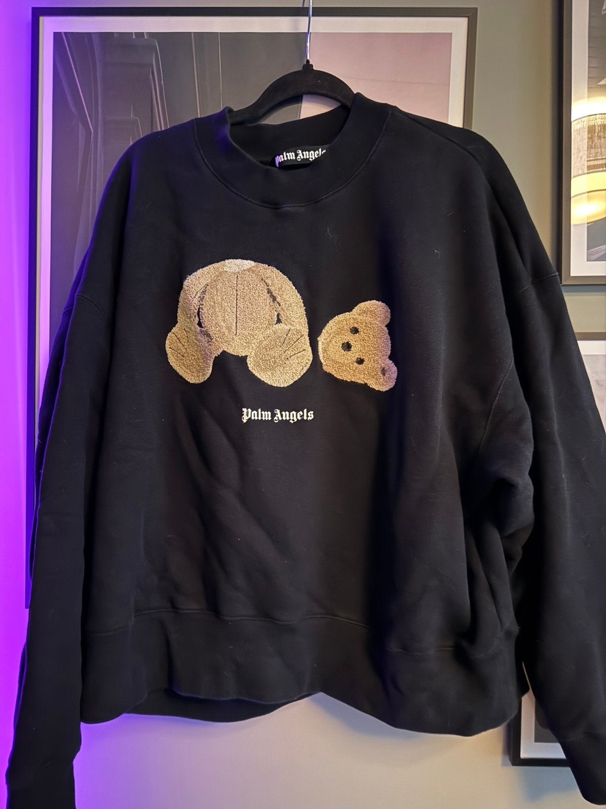 Palm Angels trui maat M, Kleding | Heren, Ophalen of Verzenden, Zo goed als nieuw, Zwart