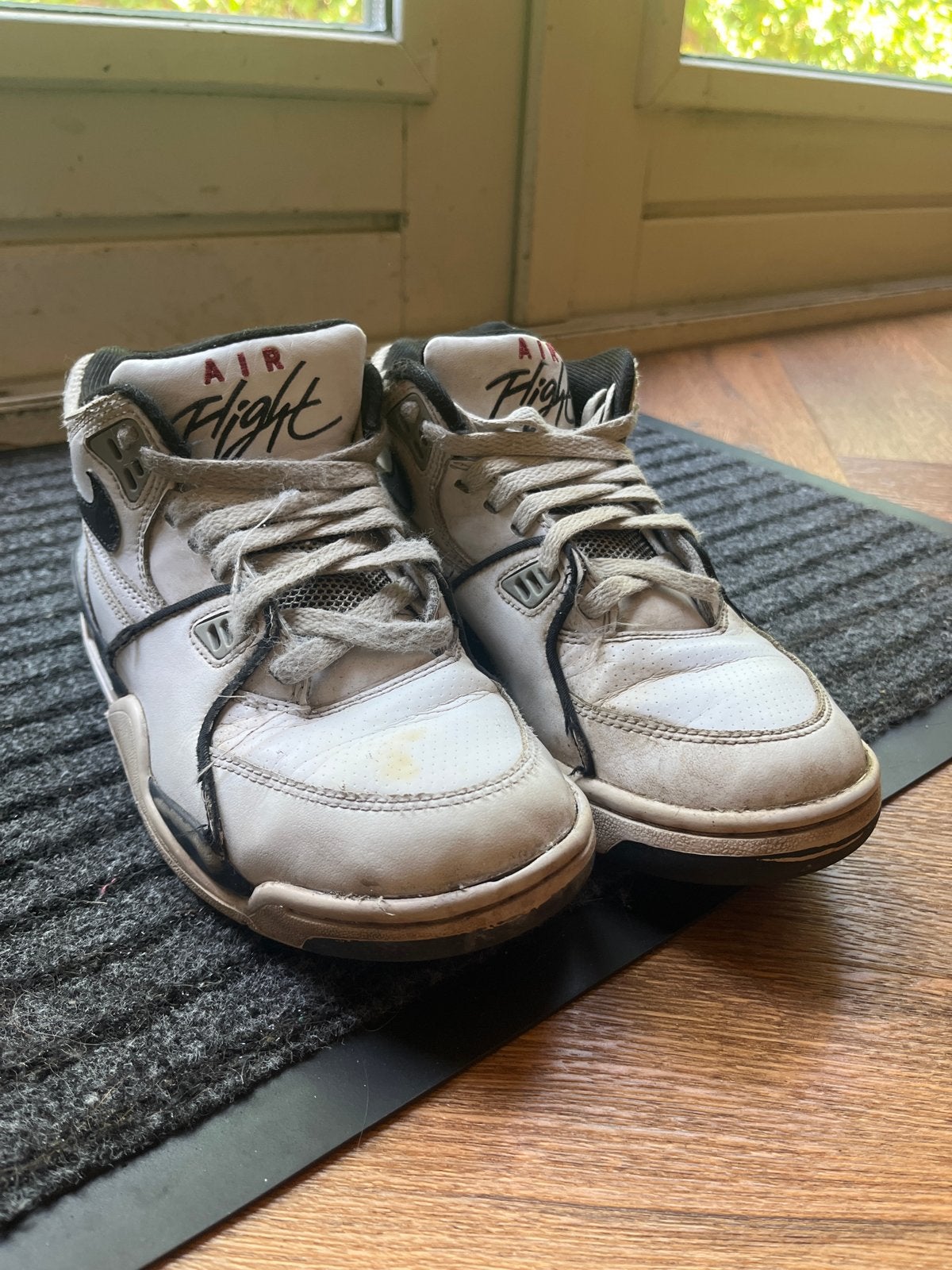 Nike Air Flight Sneakers - Maat 37,5, Ophalen of Verzenden, Gedragen, Wit, Sneakers of Gympen