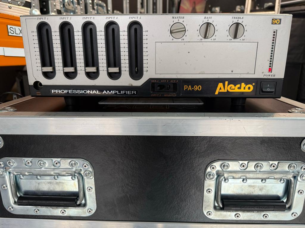 Alecto PA-90 Versterker 100V, Verzenden, Gebruikt, Audio