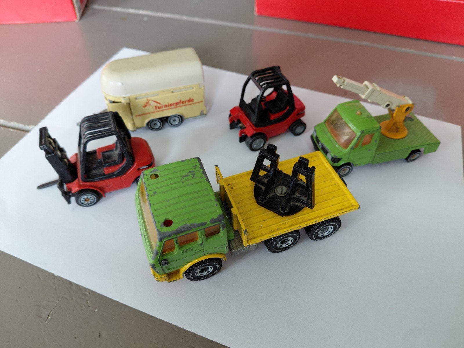 5x Siku voertuigen in bespeelde staat, Ophalen of Verzenden, Gebruikt