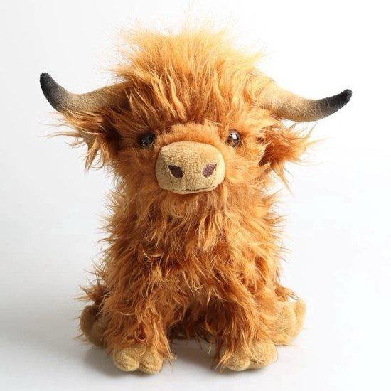 Nieuwe knuffel highland koe 25 cm, Kinderen en Baby's, Speelgoed | Knuffels en Pluche, Overige karakters, Nieuw, Ophalen of Verzenden