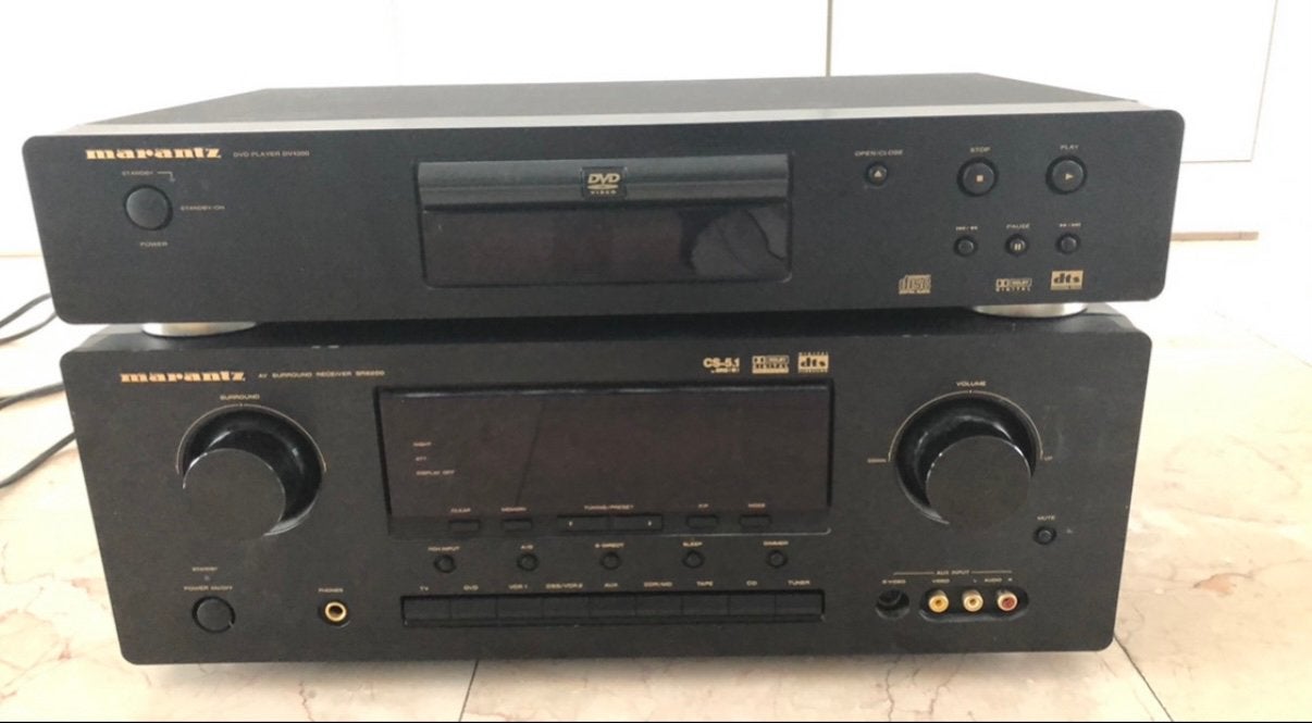 Marantz AV surround reciever SR620+Marantz dvd speler DV4200, Audio, Tv en Foto, Versterkers en Receivers, Ophalen of Verzenden