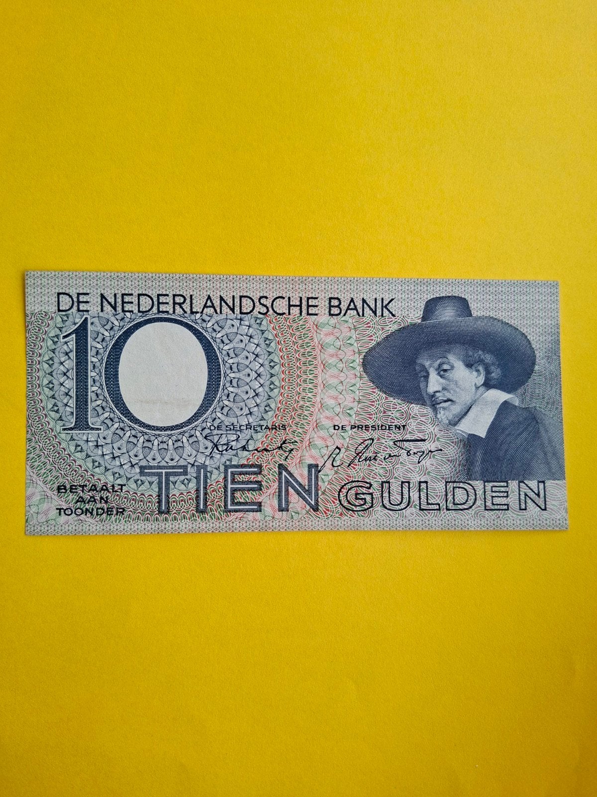 10 gulden Staalmeester uit 1944 in AUNC, Ophalen of Verzenden, 10 gulden, Los biljet