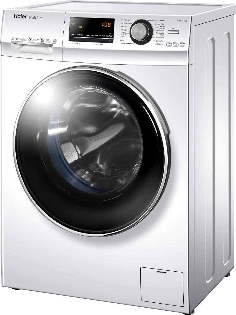 Wasmachine 8 kilo, 1400 toeren (Haier HW80-B14636), Ophalen, 1200 tot 1600 toeren, 8 tot 10 kg, Energieklasse A of zuiniger