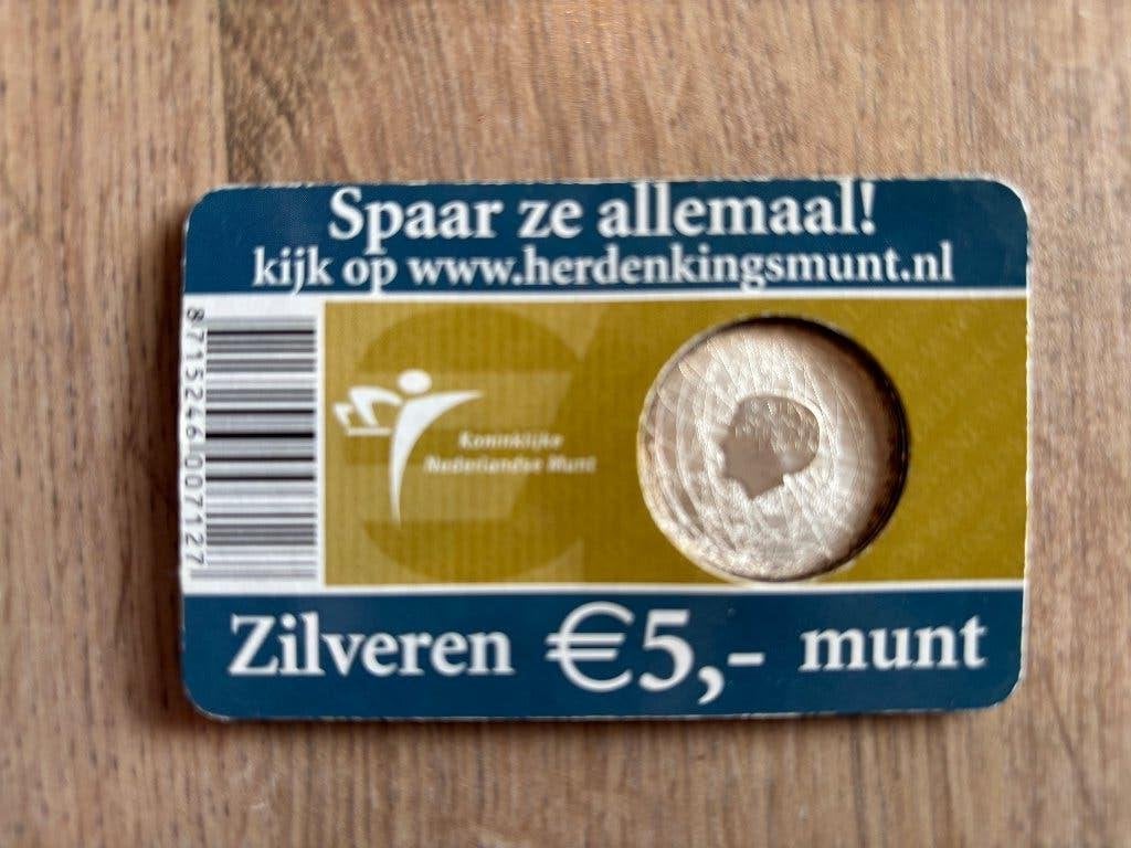 Zilveren 5 Euro 2006 – Australië Vijfje, officiële Coincard, Verzenden, Koningin Beatrix, Zilver, Euro's