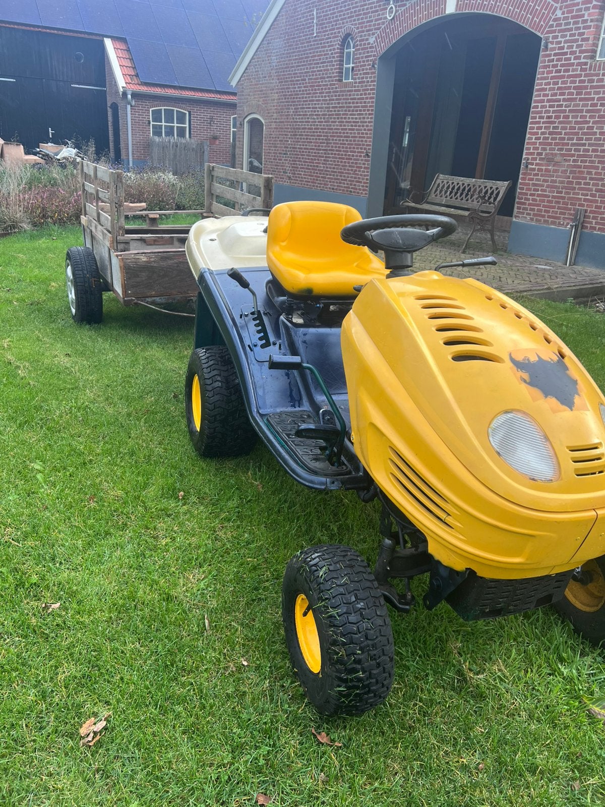 MTD Tuintrekker 18 PK Kohler + aanhanger | Start en rijdt, Ophalen, Zo goed als nieuw