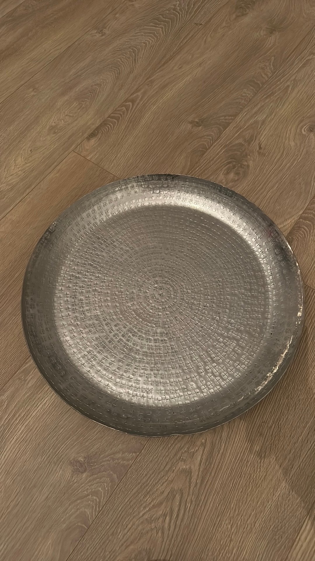 Grote zilveren schaal, Huis en Inrichting, Woonaccessoires | Dienbladen, Ophalen of Verzenden, Zo goed als nieuw, Rond, Metaal