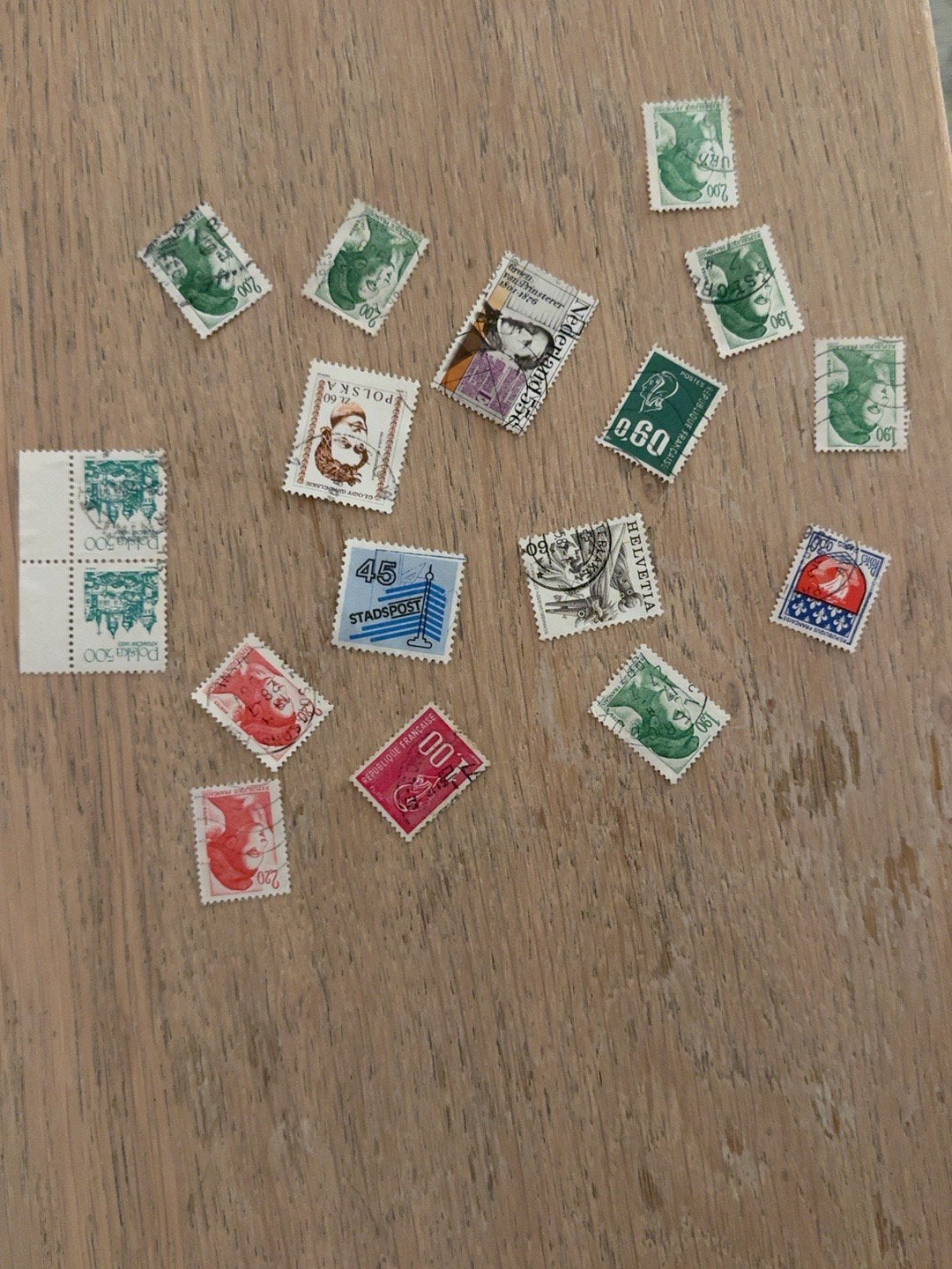 Postzegel collectie, Ophalen, Gestempeld