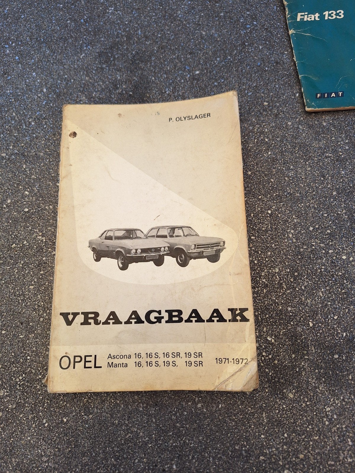 Opel Ascona Manta Vraagbaak 1971-1972 Olyslager, Ophalen of Verzenden