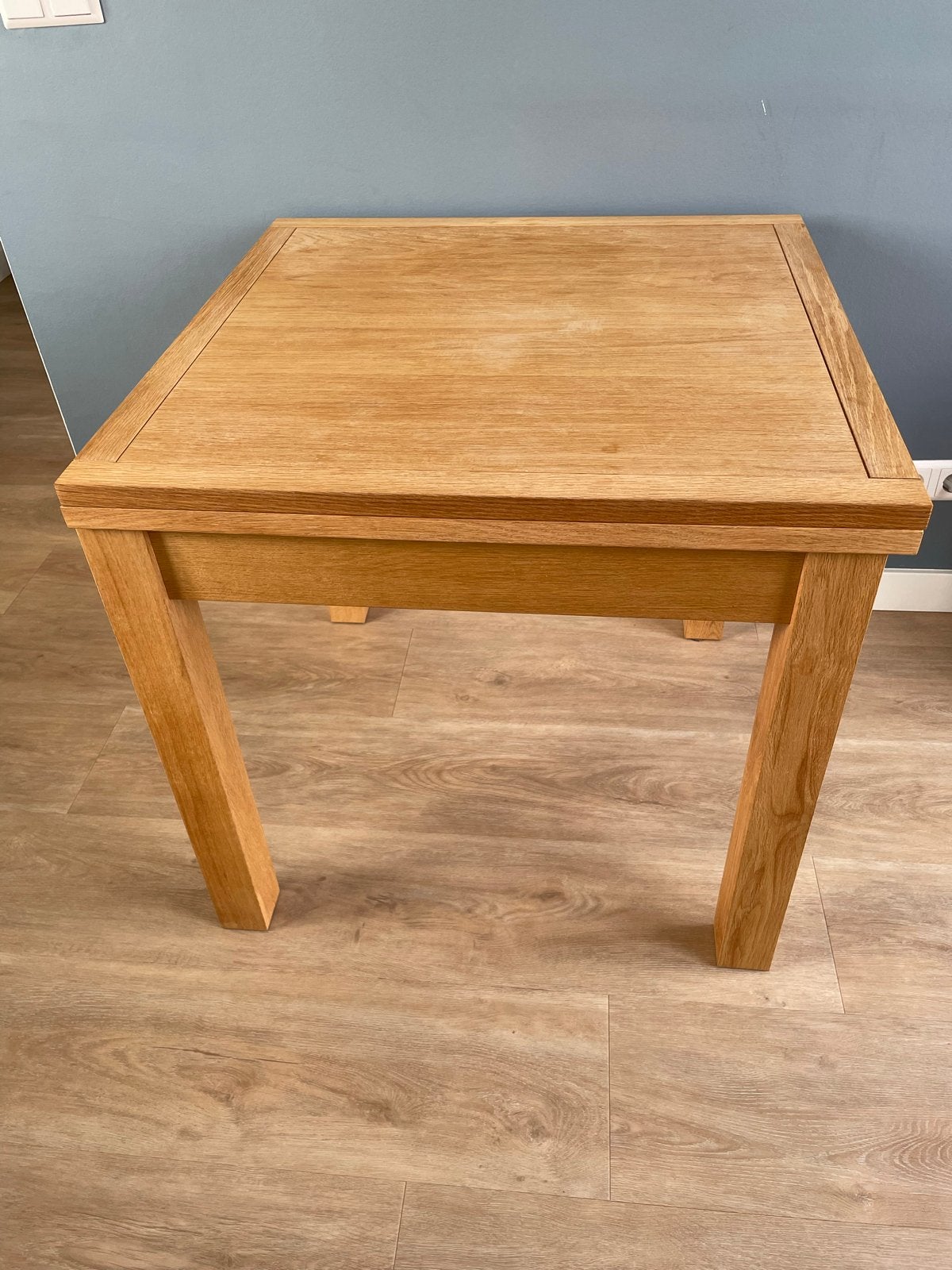 Uitschuifbare eettafel van eikenhout, Ophalen, Gebruikt, 100 tot 150 cm, Eikenhout