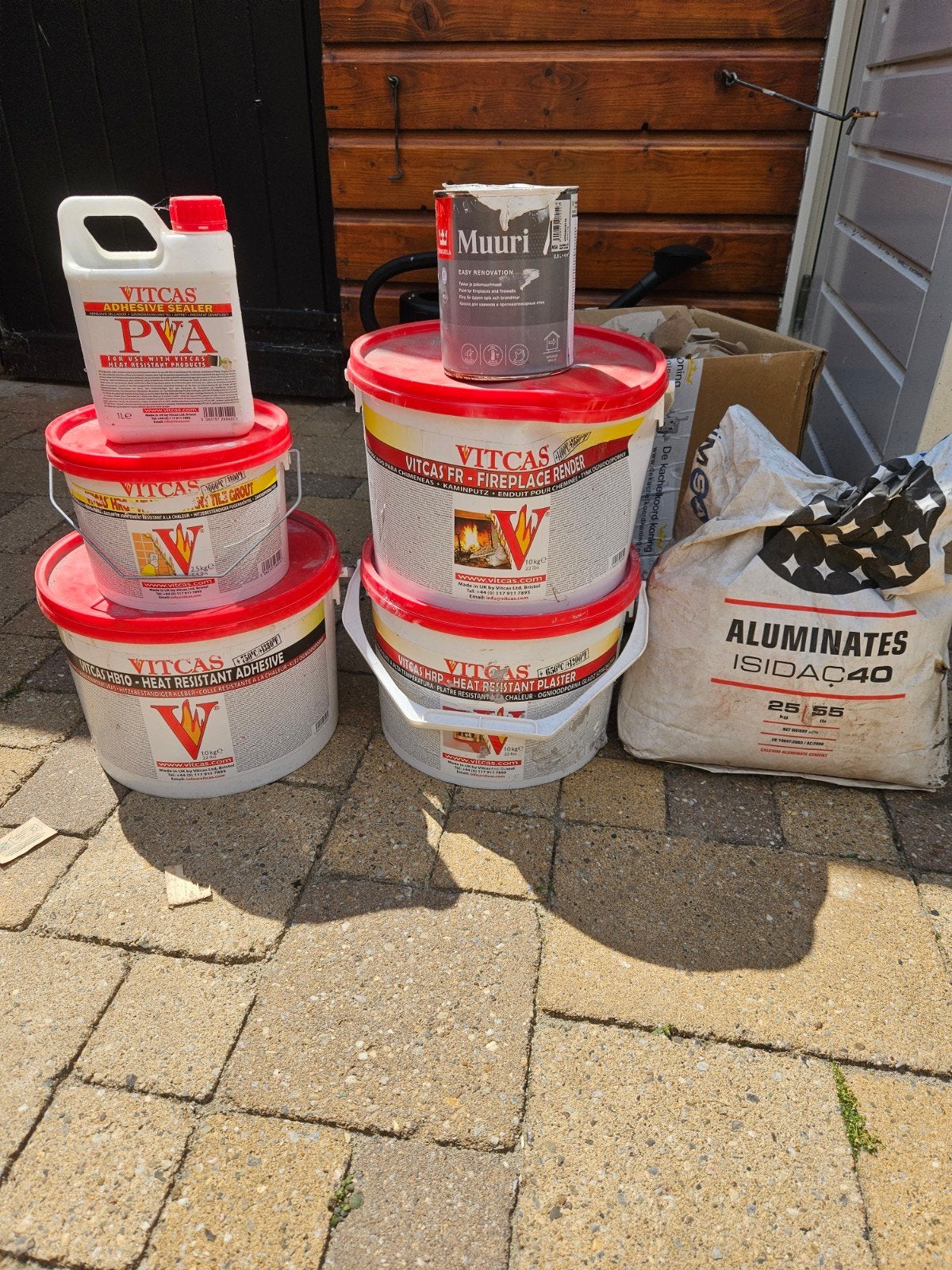 Diverse bouwmaterialen: Vitcas, Muuri, Aluminates, Ophalen of Verzenden, Wit