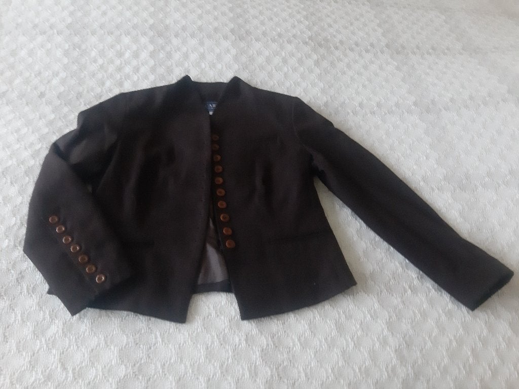 prachtig donkerbruin jasje Scarva maat 36, Kleding | Dames, Ophalen, Bruin, Scarva, Zo goed als nieuw