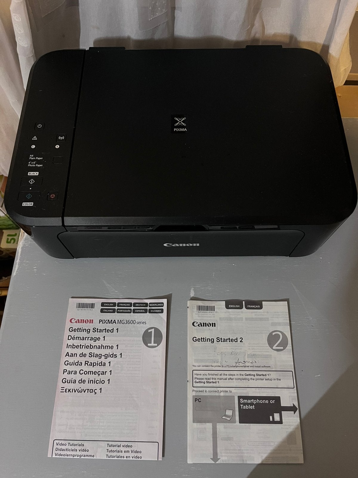 Printer Canon Pixma MG3600 series, Ophalen, Inkjetprinter, Zo goed als nieuw, Kleur printen