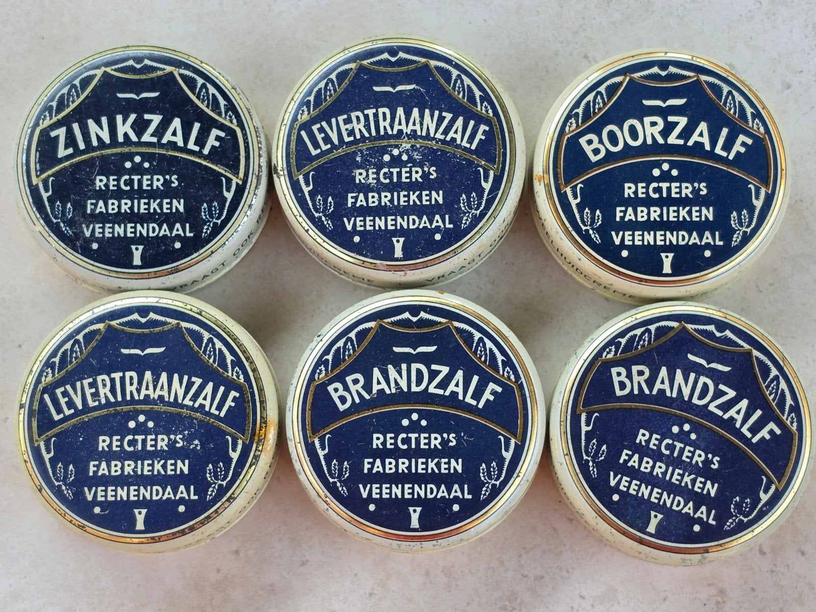 Recter's Fabrieken Veenendaal blikken blikjes, Ophalen of Verzenden, Gebruikt, Overige