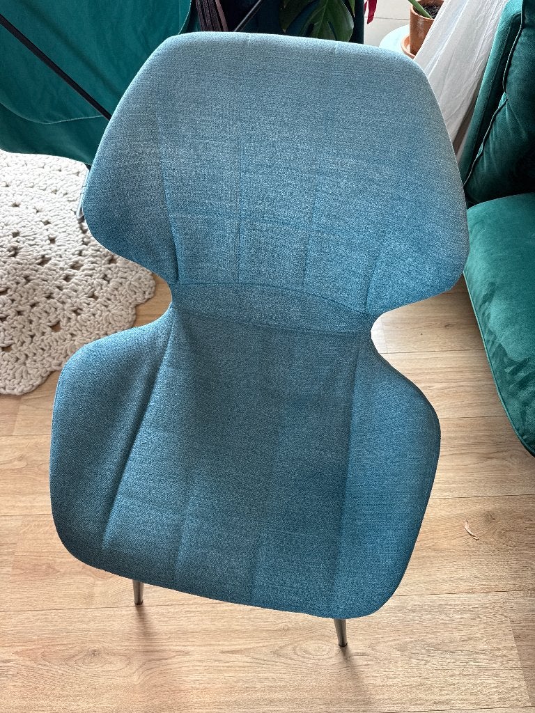 Gratis eetkamerstoel, Ophalen, Gebruikt, Blauw, Eén