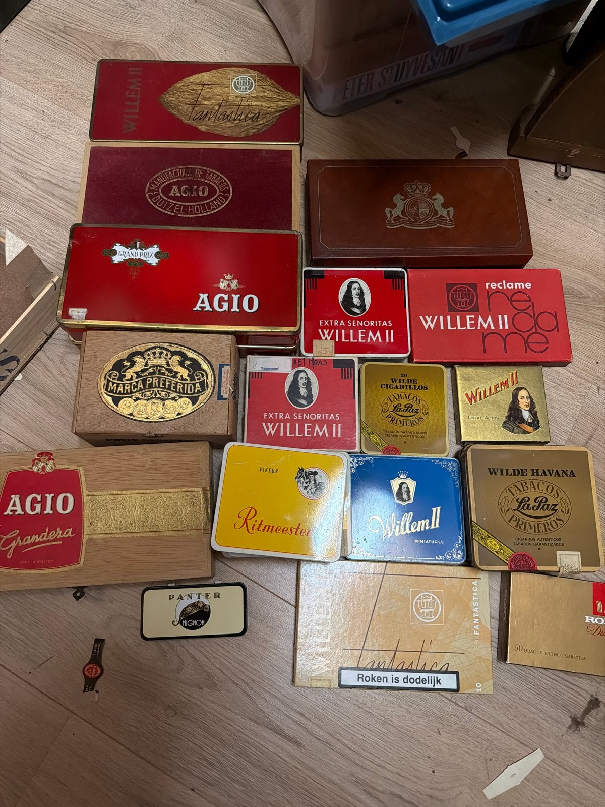 Collectie vintage sigaren- en sigarettendoosjes, Ophalen of Verzenden, Gebruikt, Tabaksdoos of Verpakking