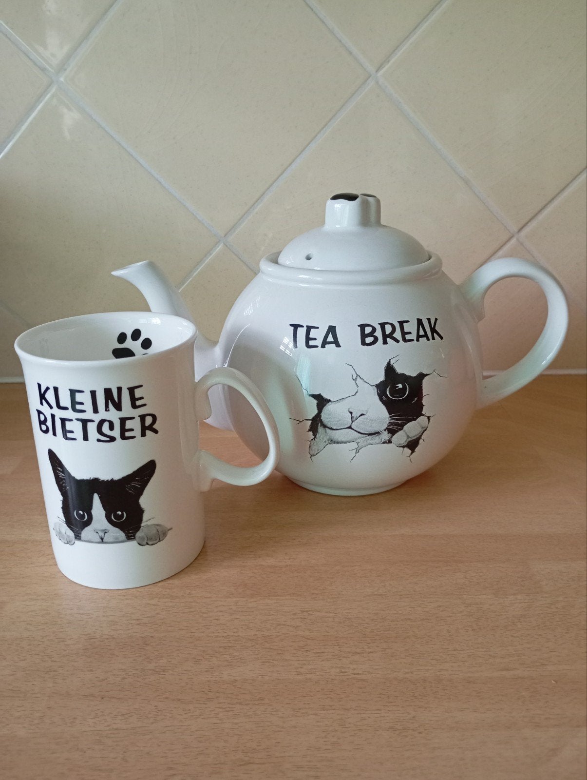 Felix theepot en mok, Huis en Inrichting, Keuken | Servies, Ophalen of Verzenden, Overige stijlen, Overige typen