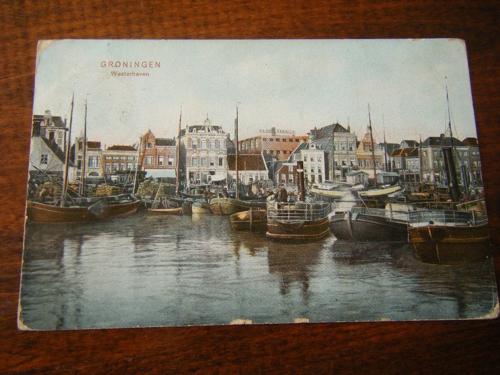 Q41 - Groningen - Westerhaven - Schepen - 1906 - Mooi/Oud, Ophalen of Verzenden, Voor 1920, Groningen