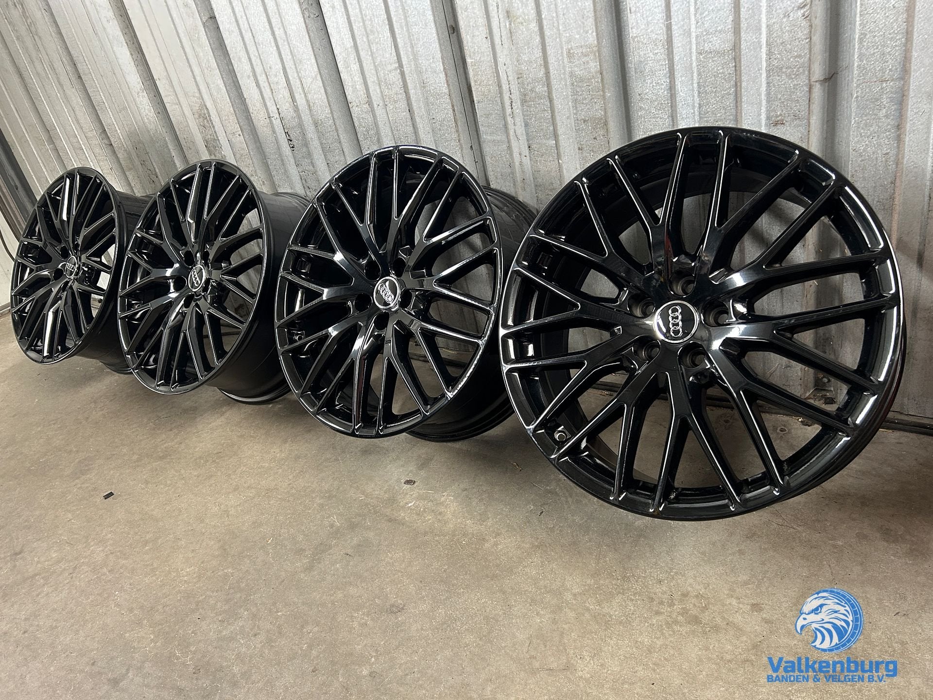 Originele Audi 20 inch zwarte velgen 5x112, Auto-onderdelen, Banden en Velgen, Velg(en), 20 inch, Personenwagen, Gebruikt, Ophalen of Verzenden
