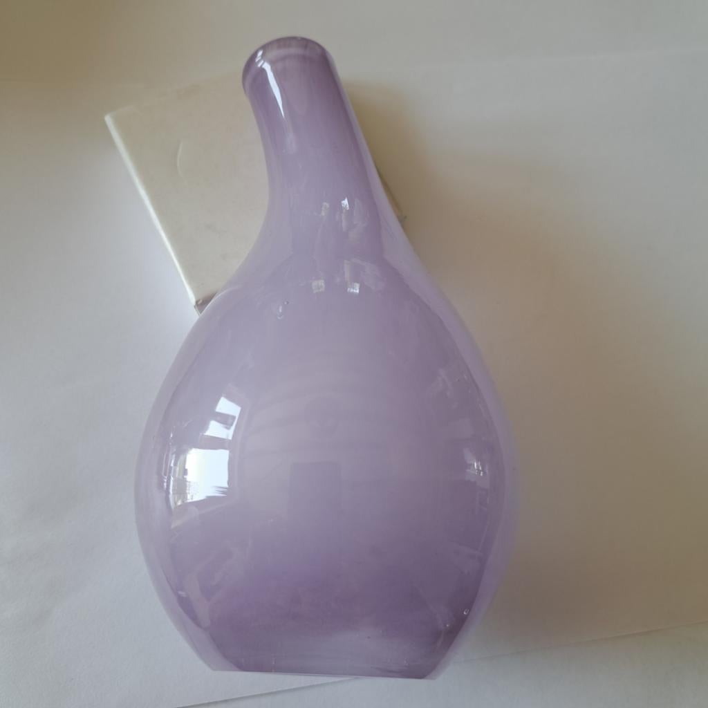 Fidrio design vaasje lila paars, Verzenden, Overige kleuren, Glas, Minder dan 50 cm