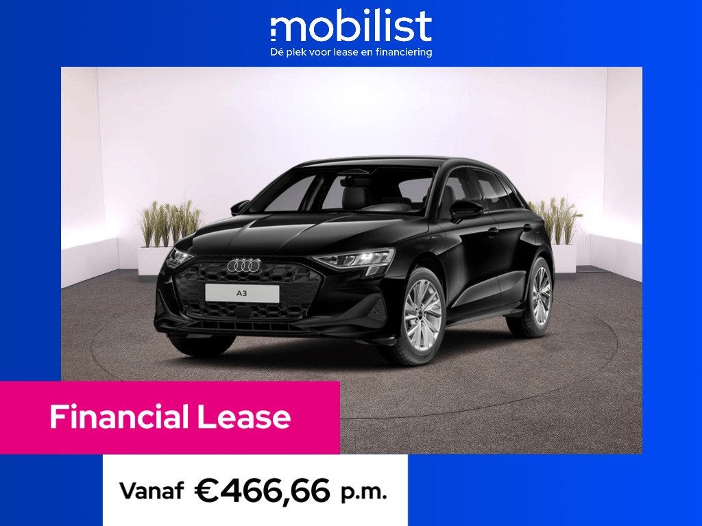 Audi A3 Sportback Pro Line 40 TFSI e S tronic (bj 2026), Automaat, Stof, 1498 cc, Start-stop-systeem
