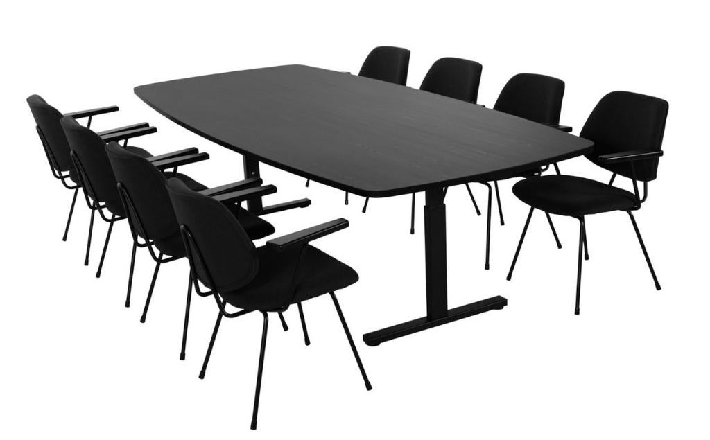 Vergadertafel 260x120cm - diverse kleuren op voorraad, Ophalen of Verzenden, Nieuw, Rechthoekig, 200 cm of meer