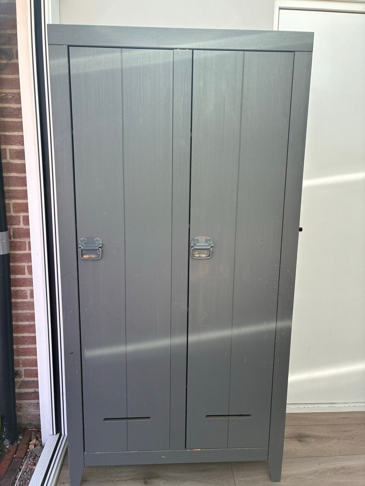 Woood kluiskast grijs, Ophalen, Gebruikt, 50 tot 100 cm, 25 tot 50 cm