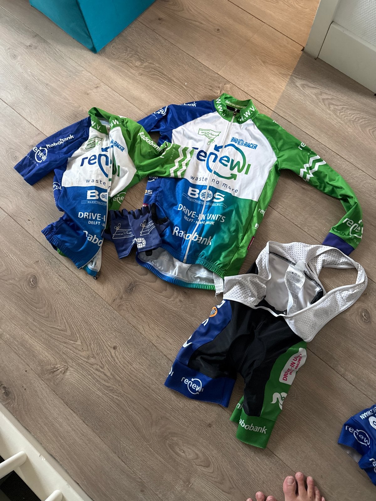Westland wil vooruit wielerkleding set 152/164, Gebruikt, Kinderen, Overige maten, Ophalen of Verzenden