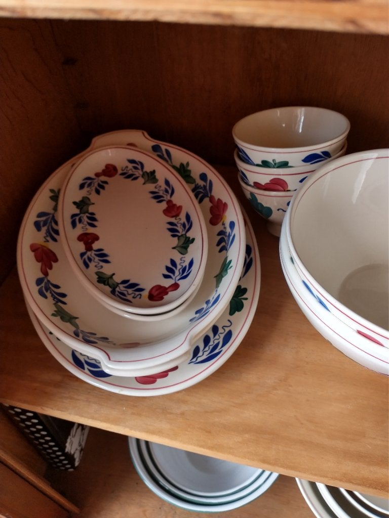 100 delig Boerenbont servies mag ook los verkocht, Ophalen of Verzenden
