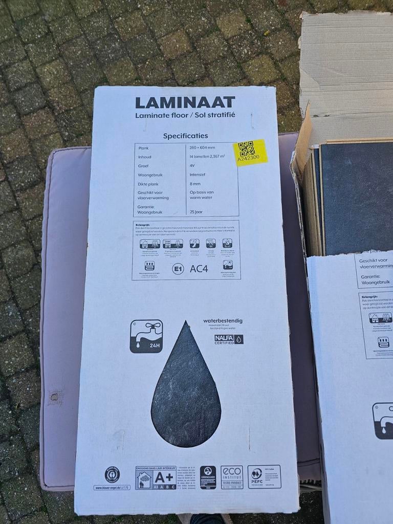 Laminaat vloerdelen, Doe-het-zelf en Verbouw, Vloerdelen en Plavuizen, Nieuw, Hout, Laminaat, 5 tot 10 m²