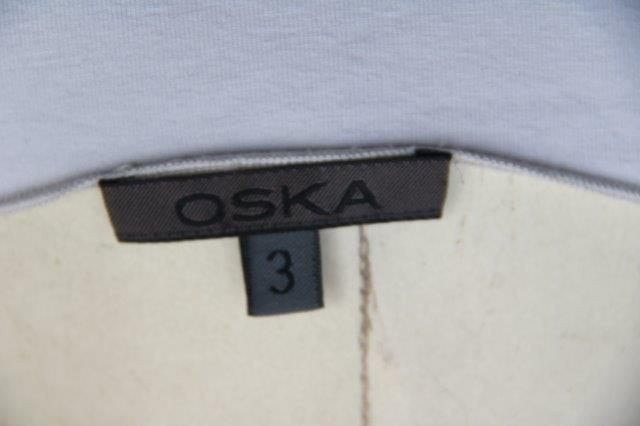 Jurk licht grijs Oska mt 3 (42/44) Vaste prijs AANBIEDING, Maat 42/44 (L), Ophalen of Verzenden, Zo goed als nieuw, Knielengte