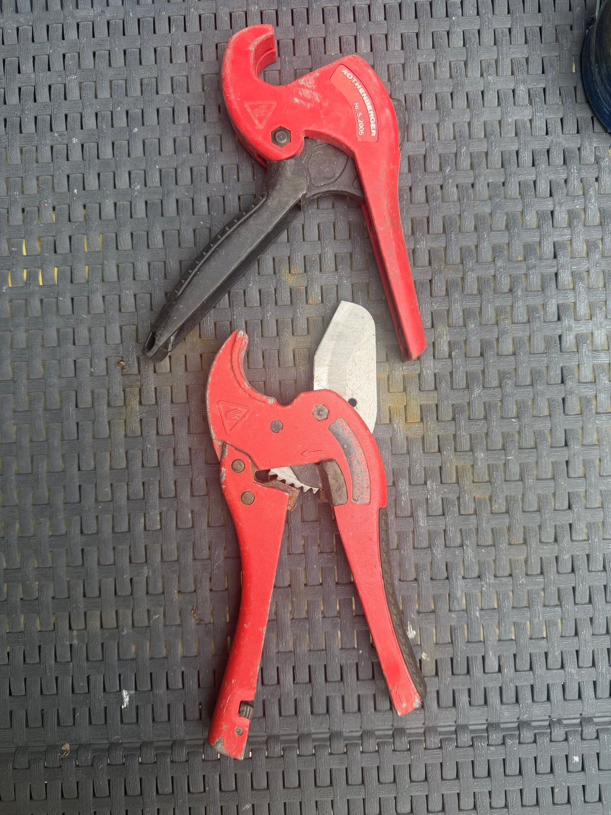 Rothenberger pijpsnijders - 2 stuks, Doe-het-zelf en Verbouw, Gereedschap | Handgereedschap, Ophalen, Gebruikt, Snijgereedschap