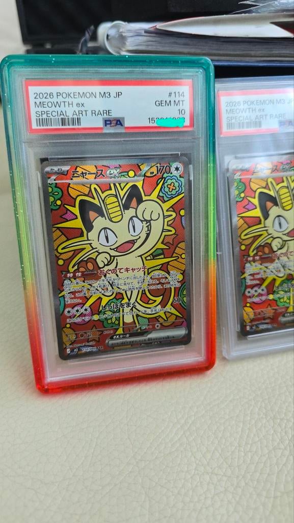 PSA 10 Meowth ex 114, Ophalen of Verzenden, Zo goed als nieuw, Losse kaart