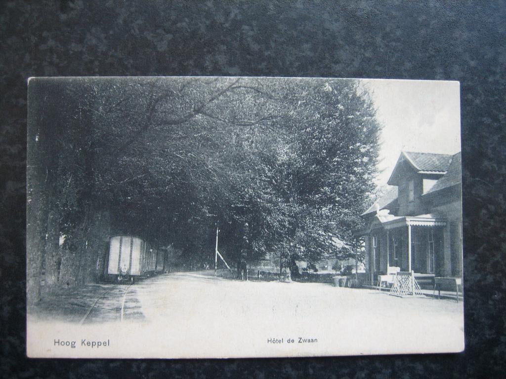 KEPPEL  HOOG Hotel de Zwaan met Tram 1907, Ophalen of Verzenden, Voor 1920, Gelderland