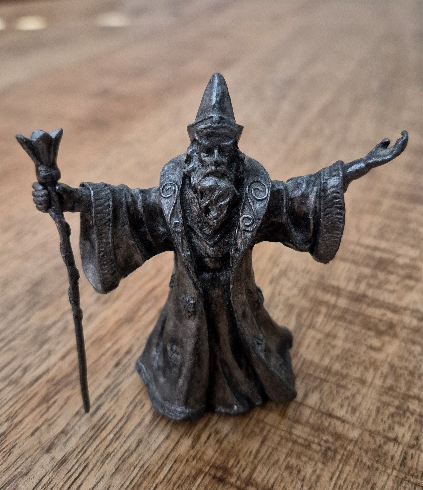 Vintage 'Tovenaar' Beeldje - Fantasy Decoratie, Ophalen of Verzenden, Zo goed als nieuw