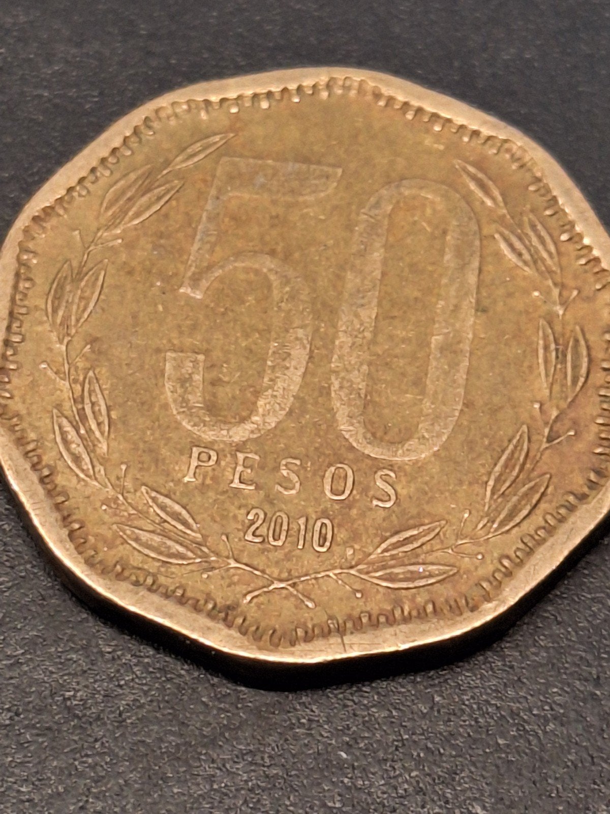 Chili 50 pesos 2010, Ophalen of Verzenden, Zuid-Amerika