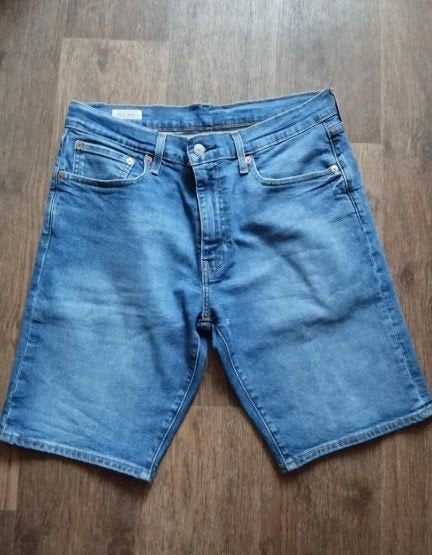 Levi's 502 Taper Fit Shorts (W32 L), Kleding | Heren, Spijkerbroeken en Jeans, Ophalen of Verzenden, Zo goed als nieuw, Blauw