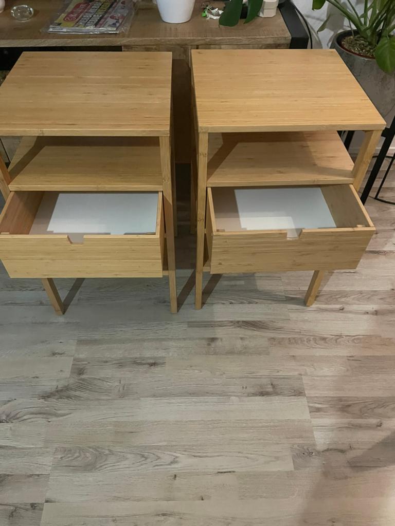 Ikea Nordkisa nachtkasje, Ophalen, Minder dan 45 cm, Minder dan 55 cm, Rond