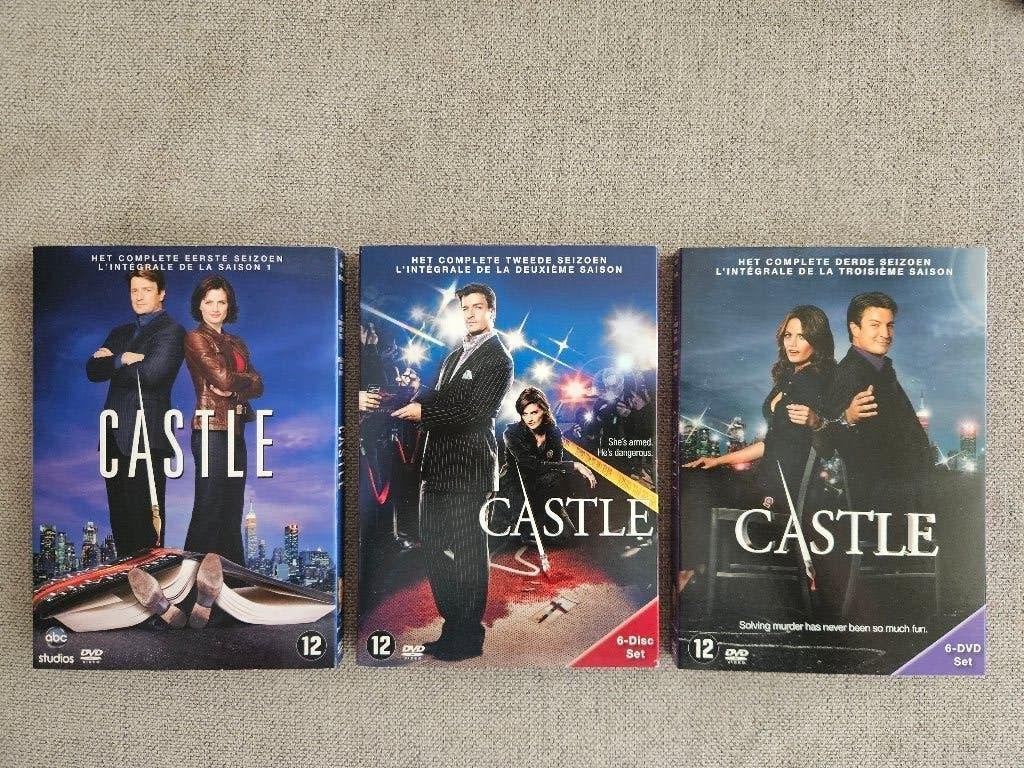 Castle seizoen 1, 2 & 3 op DVD, Vanaf 12 jaar, Ophalen of Verzenden, Zo goed als nieuw, Actie en Avontuur