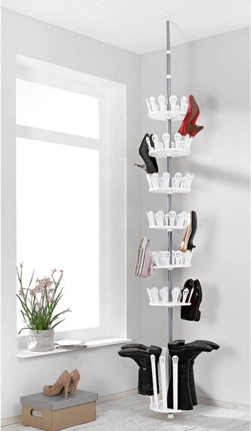Schoenenrek Schoenencarrousel - 48 Paar Schoenen Opberger, Ophalen, Nieuw