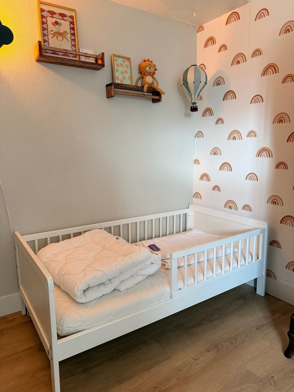 Petit Amelie peuterbed 70x140 cm incl matras en dekbedden, Ophalen, Gebruikt, 70 tot 85 cm, 140 tot 160 cm