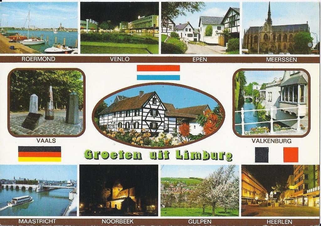 K67 Ongelopen ansichtkaart groeten uit Limburg, Ophalen of Verzenden, 1960 tot 1980, Gelopen, Limburg