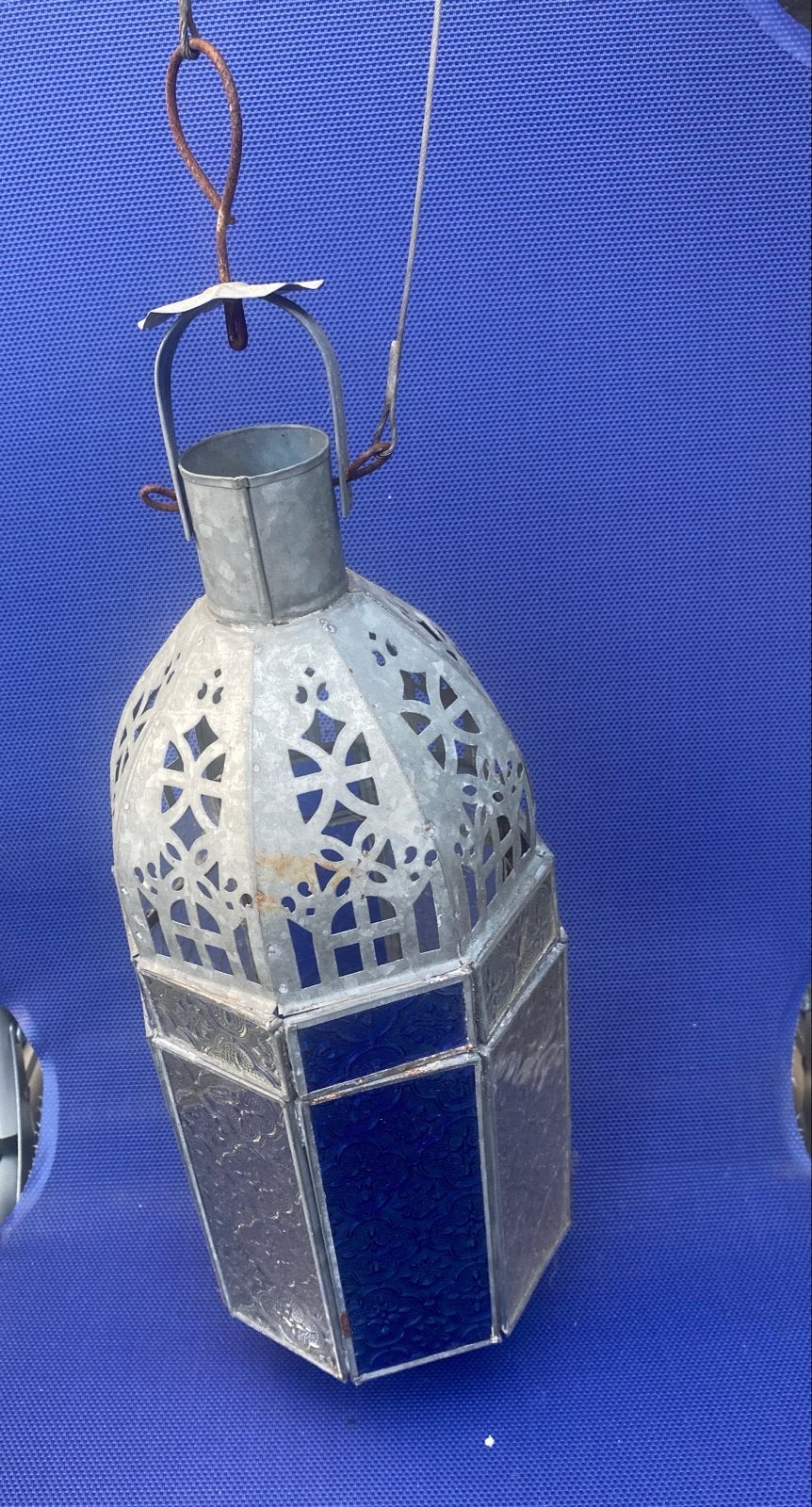 Decoratieve Oosterse Lantaarn met Gekleurd Glas, Ophalen of Verzenden