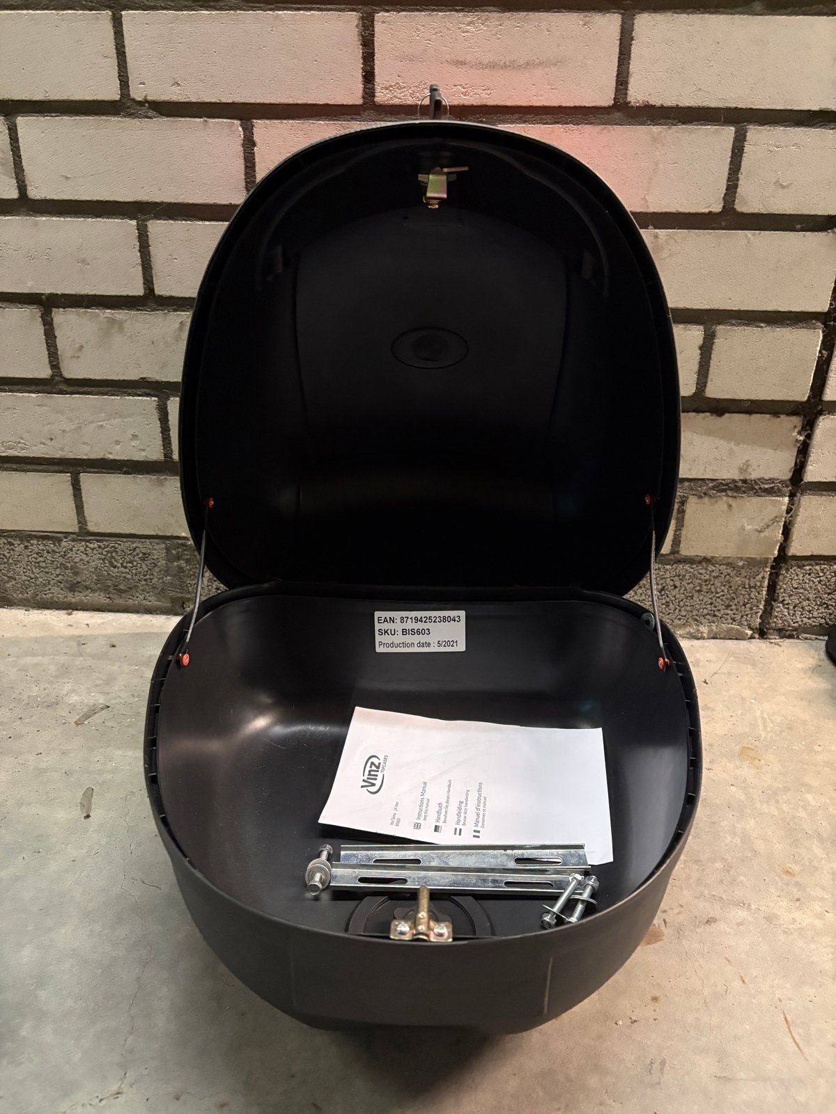 Vinz Topcase Scooter/Motorfiets Koffer - Zo goed als nieuw, Motoren, Ophalen, Zo goed als nieuw