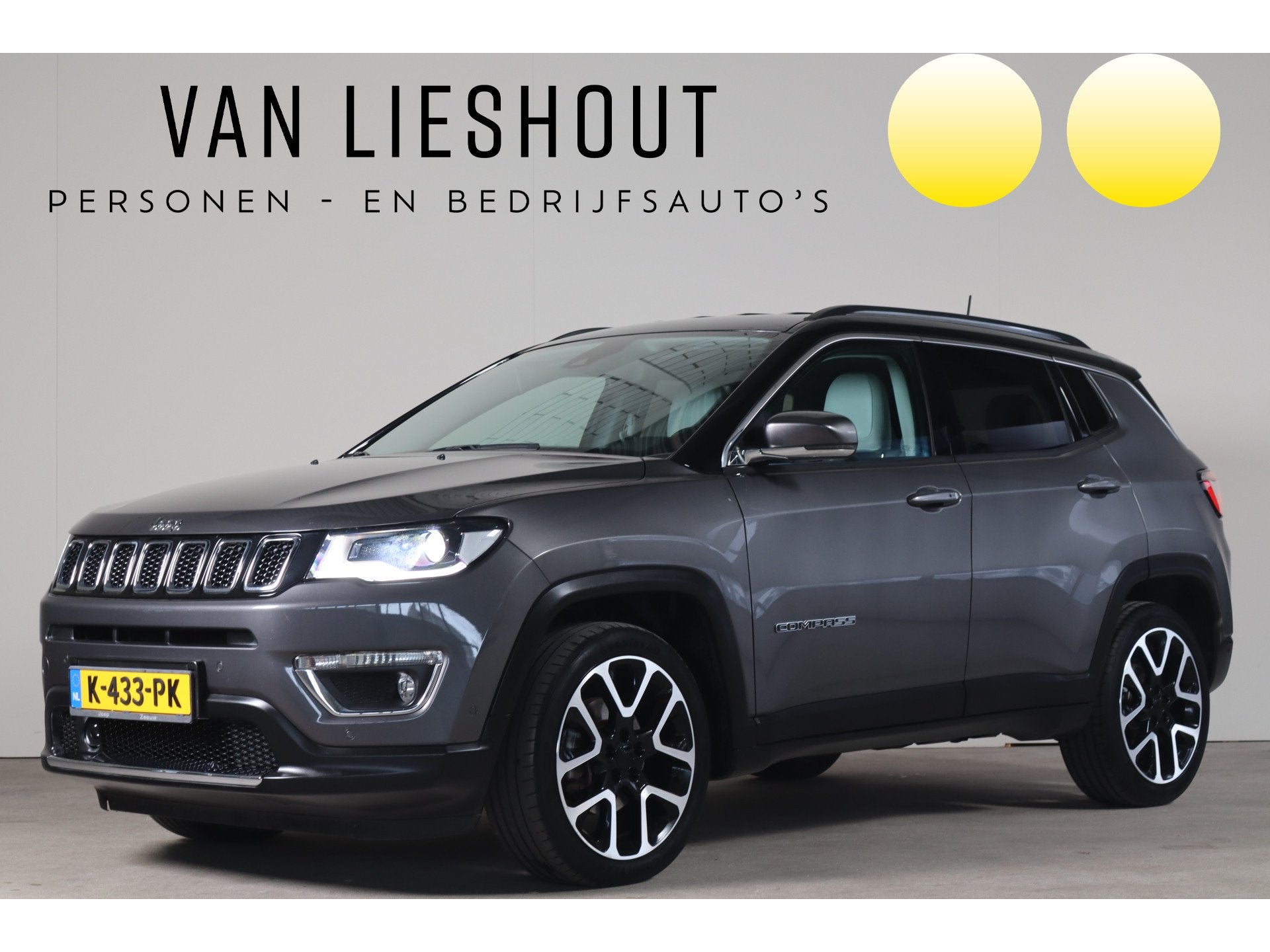 Jeep Compass 1.3T Limited - NL- Auto! Dode Hoek I Memory sea, Euro 6, 4 cilinders, 150 pk, 600 kg