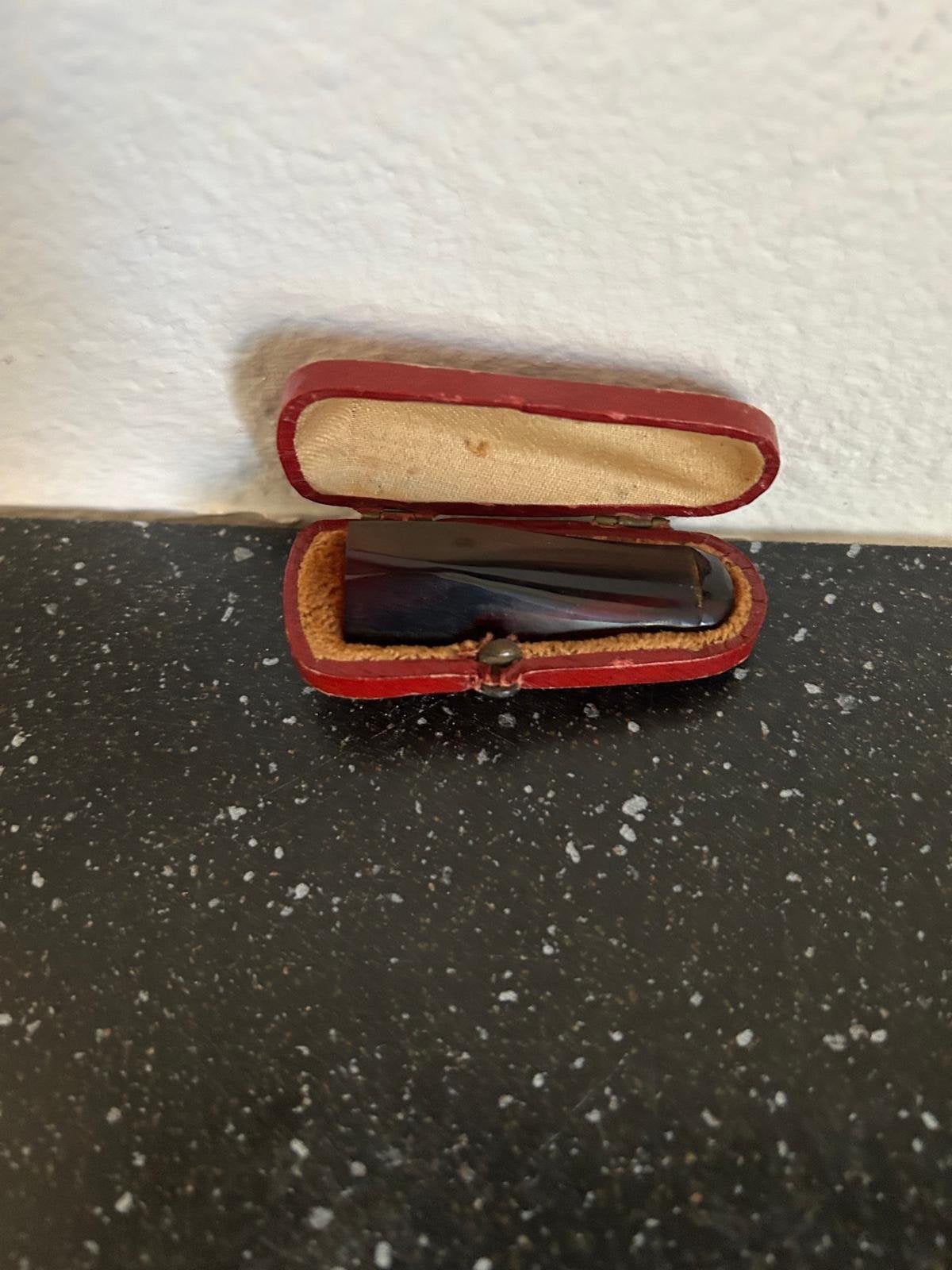 Antieke sigarenhouder in etui, Ophalen of Verzenden