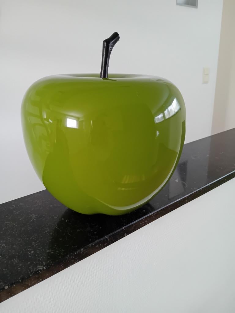Groene deco appel, Ophalen of Verzenden, Zo goed als nieuw, Groen