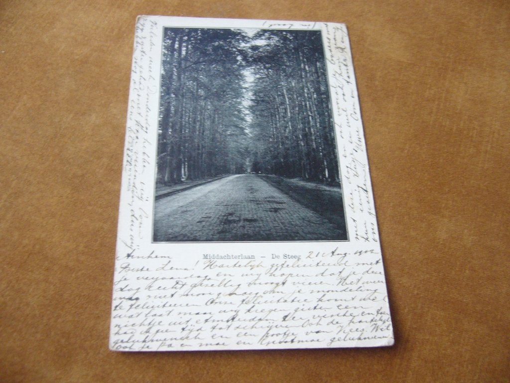 DE STEEG  =  MIDDACHTERLAAN  BRIEFKAART  1912, Ophalen of Verzenden, Voor 1920, Gelopen, Gelderland